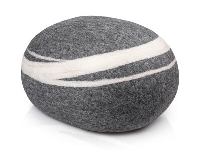 Stone Pouf / Sitzkissen dunkelgrau Fivetimesone 65x55x38 cm